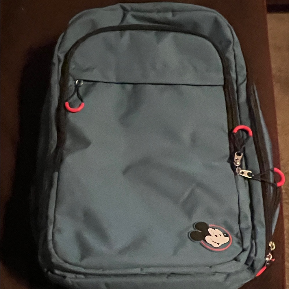 Disney Blue Backpack with Mickey Mouse Accent
